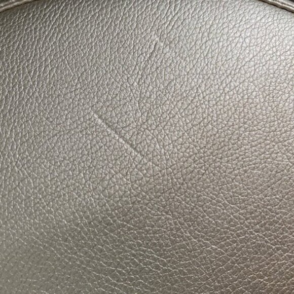 SPARTINA 449 Leather Round Crossbody Bag Purse Cream & Gold - Picture 15 of 15